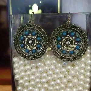 Boho style earrings.